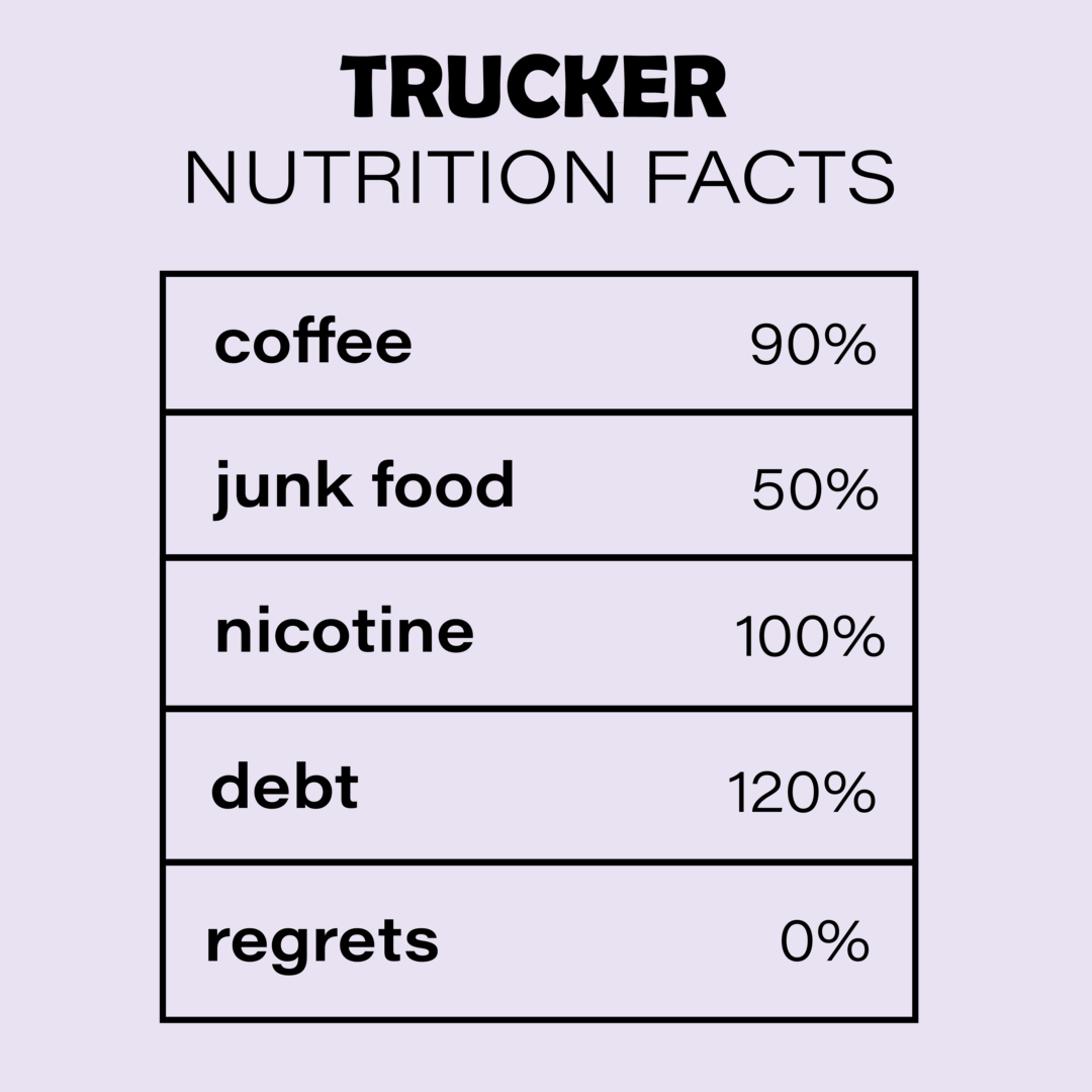 Trucker nutrition facts